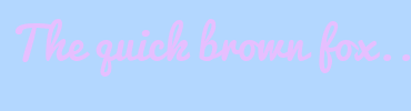 Image with Font Color E6BFFF and Background Color B3D7FF